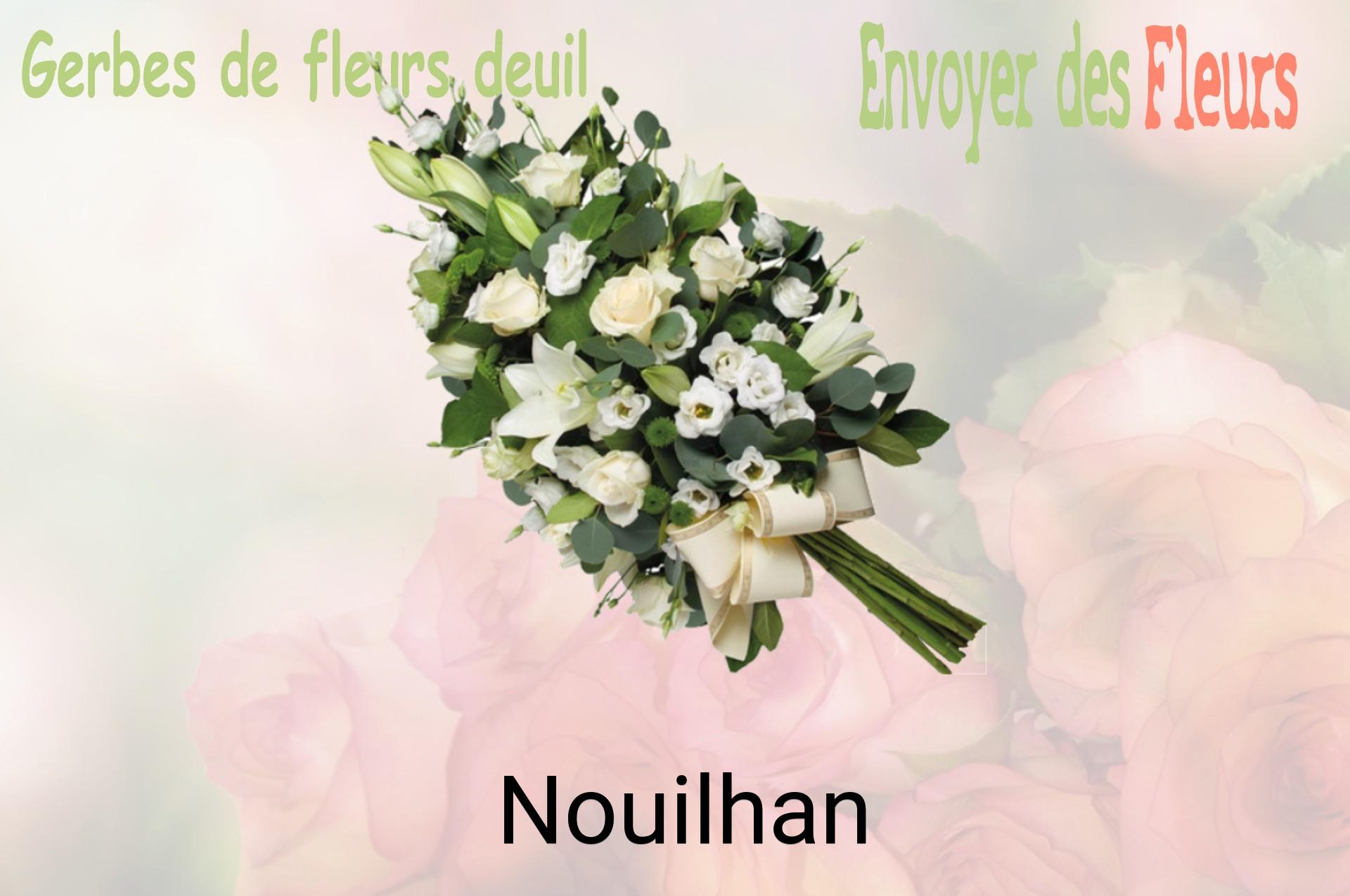 Gerbe de fleurs de deuil livrée à Nouilhan